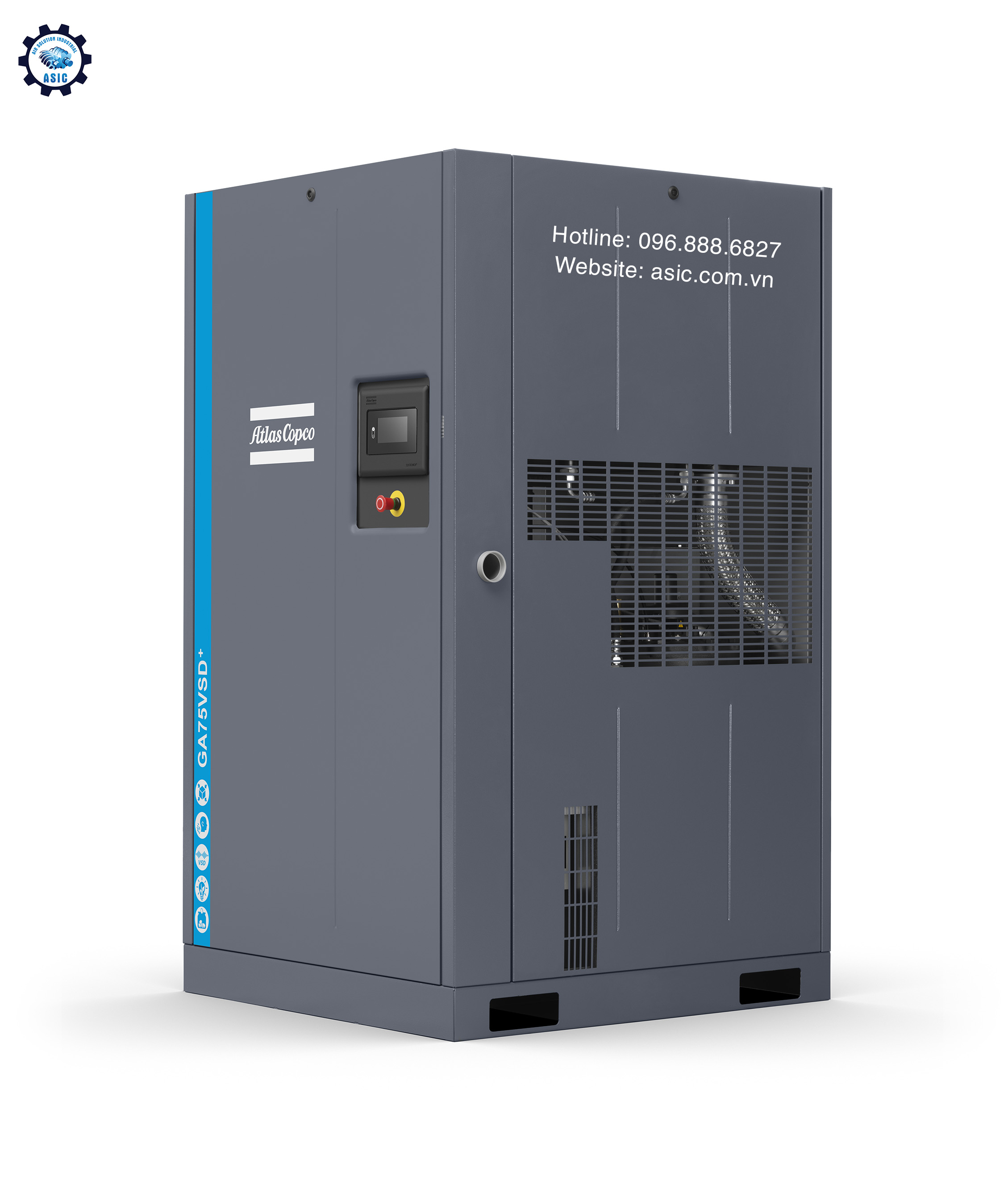 Máy nén khí Atlas Copco Model: GA 37-110 VSD+