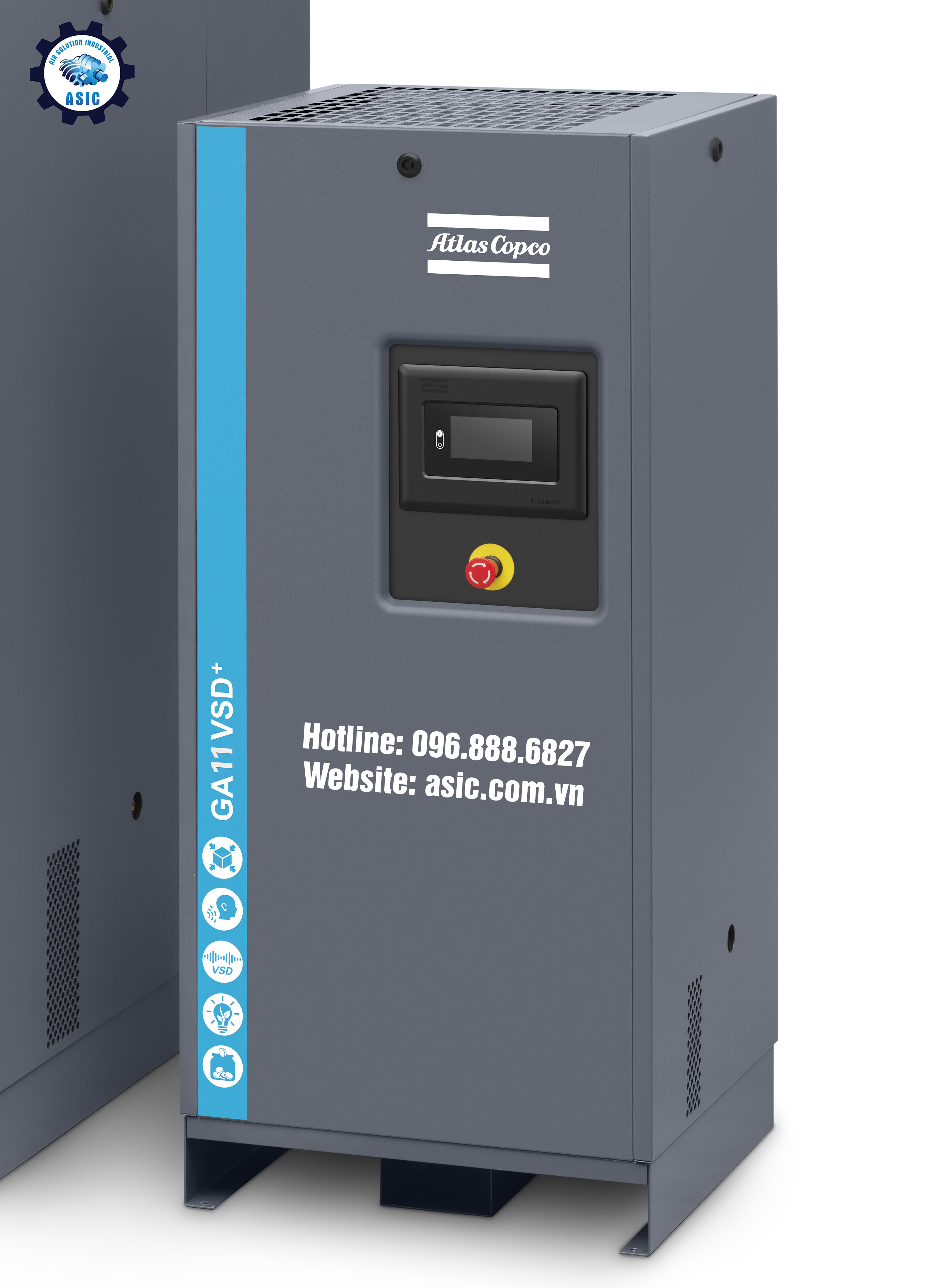 Máy nén khí Atlas Copco GA11VSDiPM